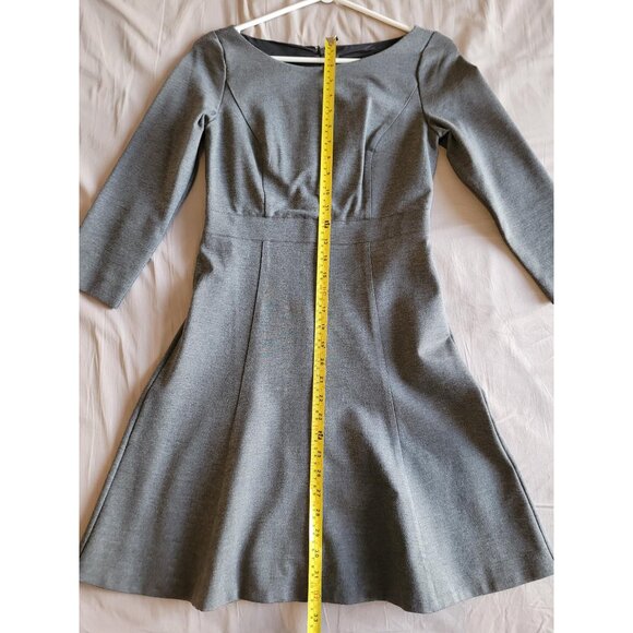 J. Crew Grey Fit-and-Flare Boatneck Dress (2P) - Picture 3 of 13